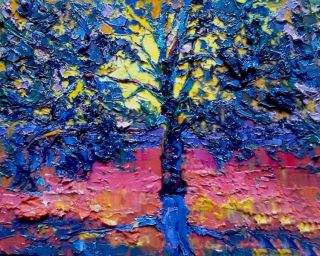 Картина "Волшебное дерево (дуб в лучах солнца)" Головченко Алексей