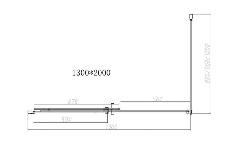 Душевой уголок Vincea Dice VSR-4D1013CLB 1300*1000 черный фото 4