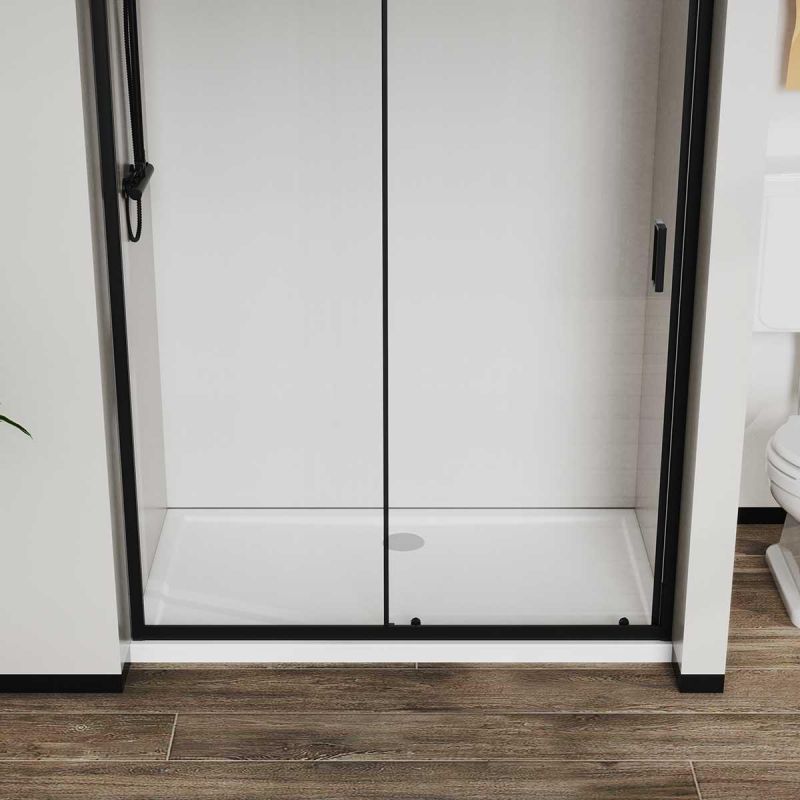 Душевая дверь Vincea City VDS-5CT120CLB 1200, профиль черный, стекло прозрачное фото 5