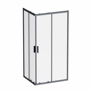 Душевой уголок AM.PM Gem W90G-403-100280-BT 100x80 см, прозрачное/черный матовый