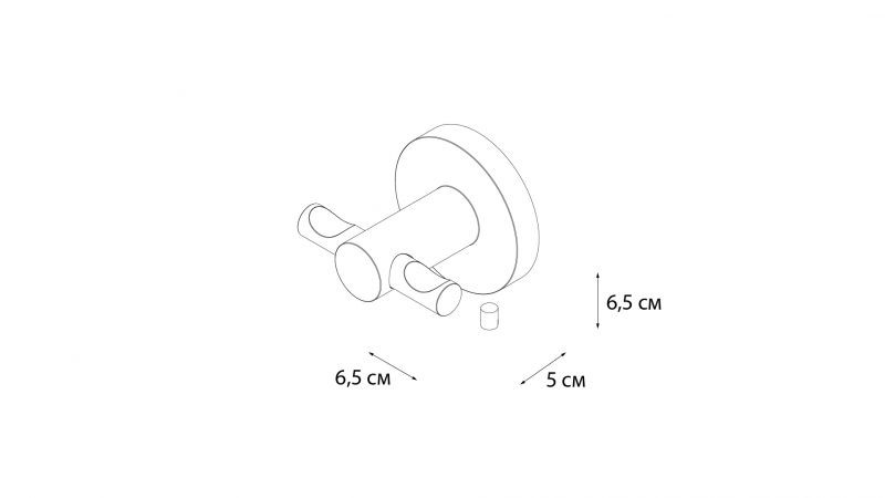 Крючок двойной Fixsen Hotel FX-31005C