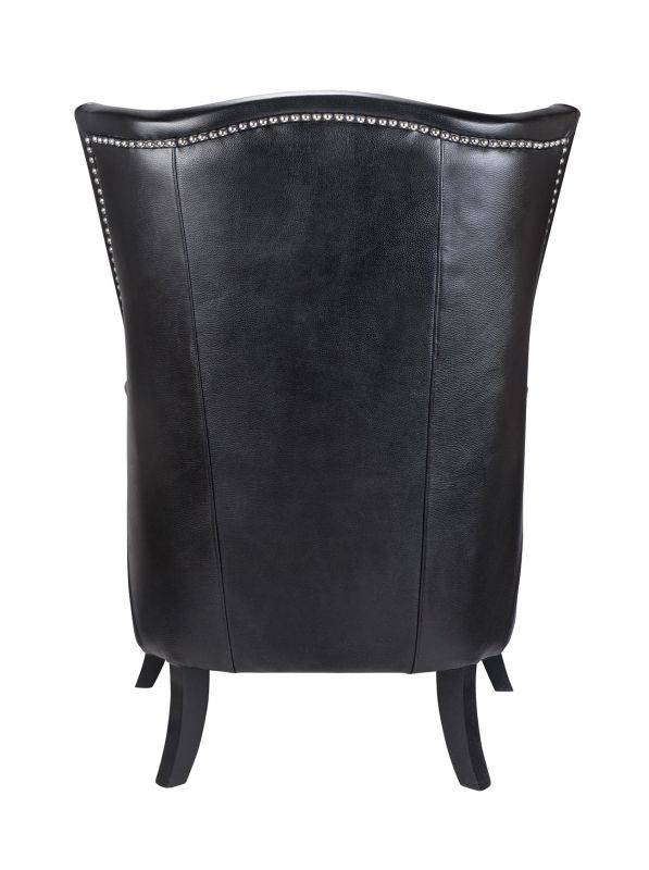 Кресло MAK-interior из кожи Chester black leather BD-1924203 фото 4