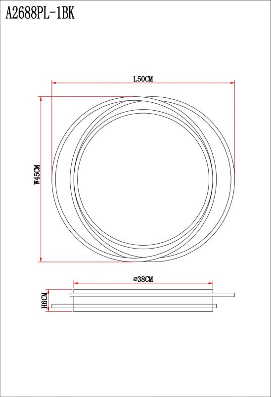 Люстра потолочная Arte Lamp Sonny A2688PL-1BK