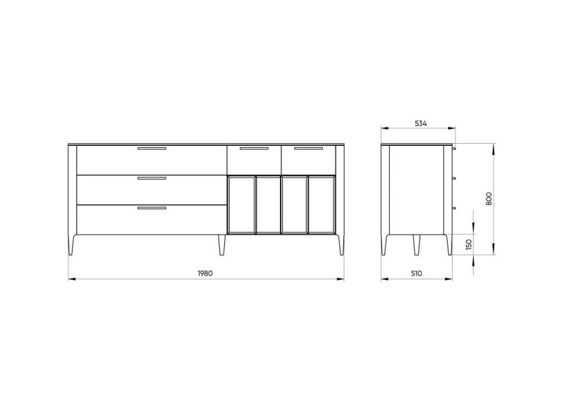 Тумба Ellipsefurniture Type TY010203240101