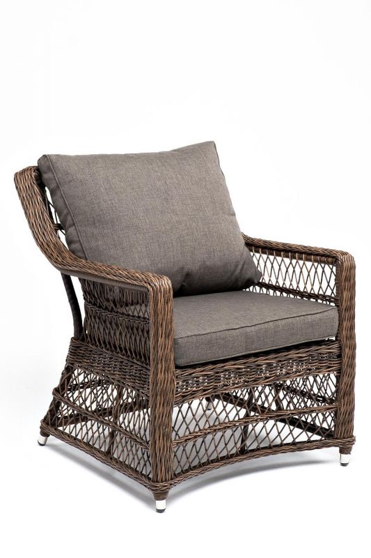 Кресло из искусственного ротанга, цвет коричневый Гранд Латте 4sis BD-2591960