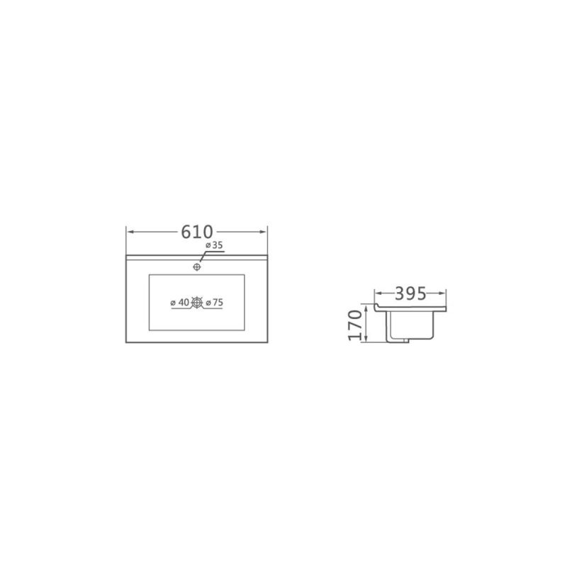 Раковина мебельная Vincea VBS-13960S1