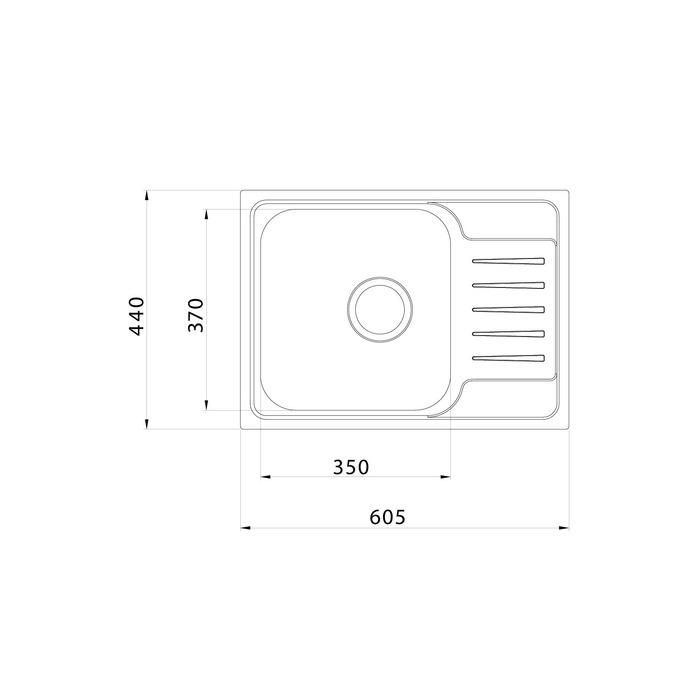 Кухонная мойка Iddis Sound SND60SDi77 шелк