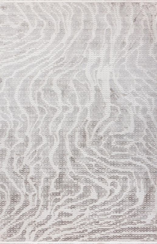 Турецкий ковер из микровискозы Carpet «CALVIN HOME» FY80A-HBGRY-CRE 160 x 240 см фото 1