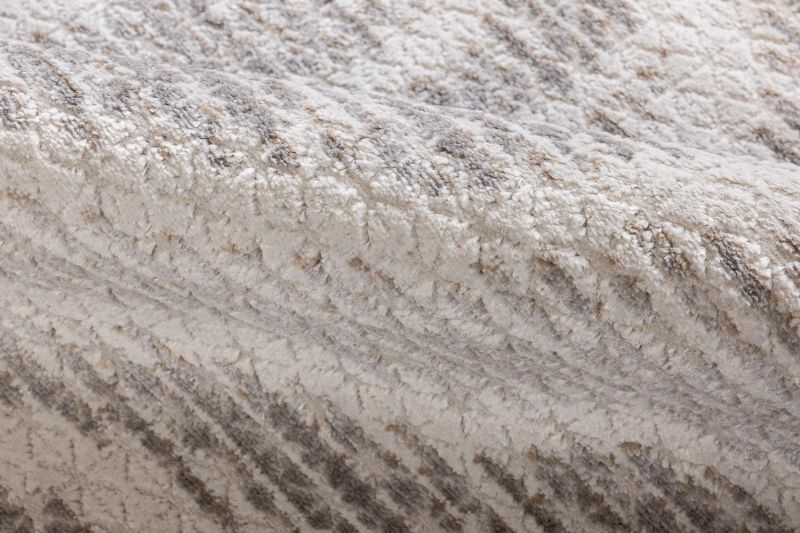 Турецкий ковер из микровискозы Carpet «CALVIN HOME» FY80A-HBGRY-CRE 160 x 240 см фото 3