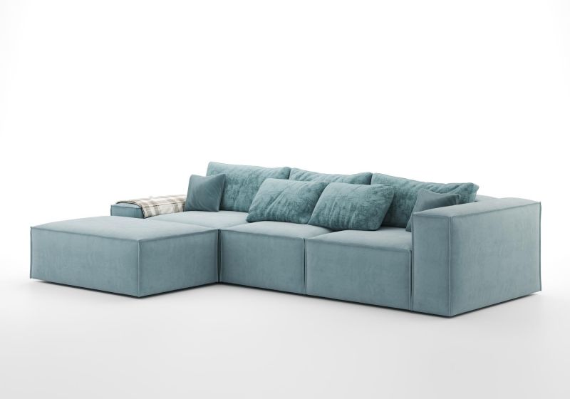 Диван Ambia модульный Haro 4 модуля голубой BD-3069305 фото 1