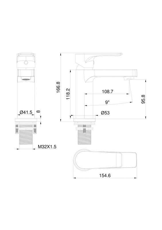 Смеситель для раковины WONZON & WOGHAND WW-A40222-MW Белый фото 2