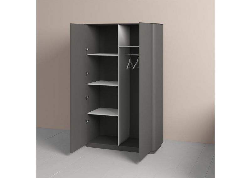 Шкаф  Ellipsefurniture Tammi 2-х створчатый высокий (черный) TM010206190101 фото 5
