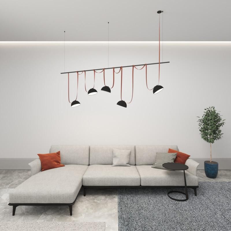 Комплект ременной трековой системы Denkirs Belty SET на штанге Rod LED 120W белый (дневной) DK55SET06-01-BR фото 2