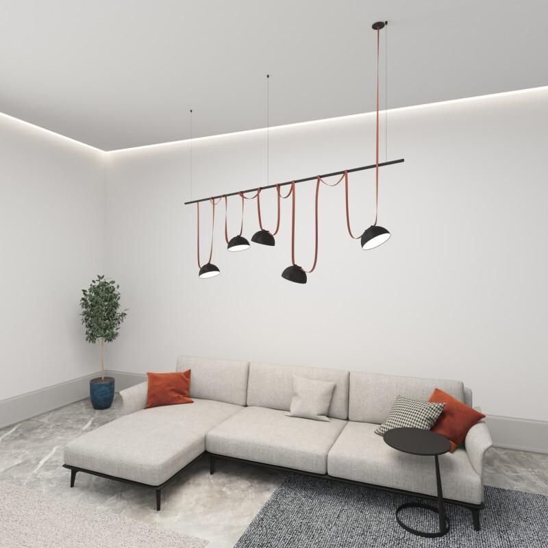 Комплект ременной трековой системы Denkirs Belty SET на штанге Rod LED 120W белый (дневной) DK55SET06-01-BR фото 3