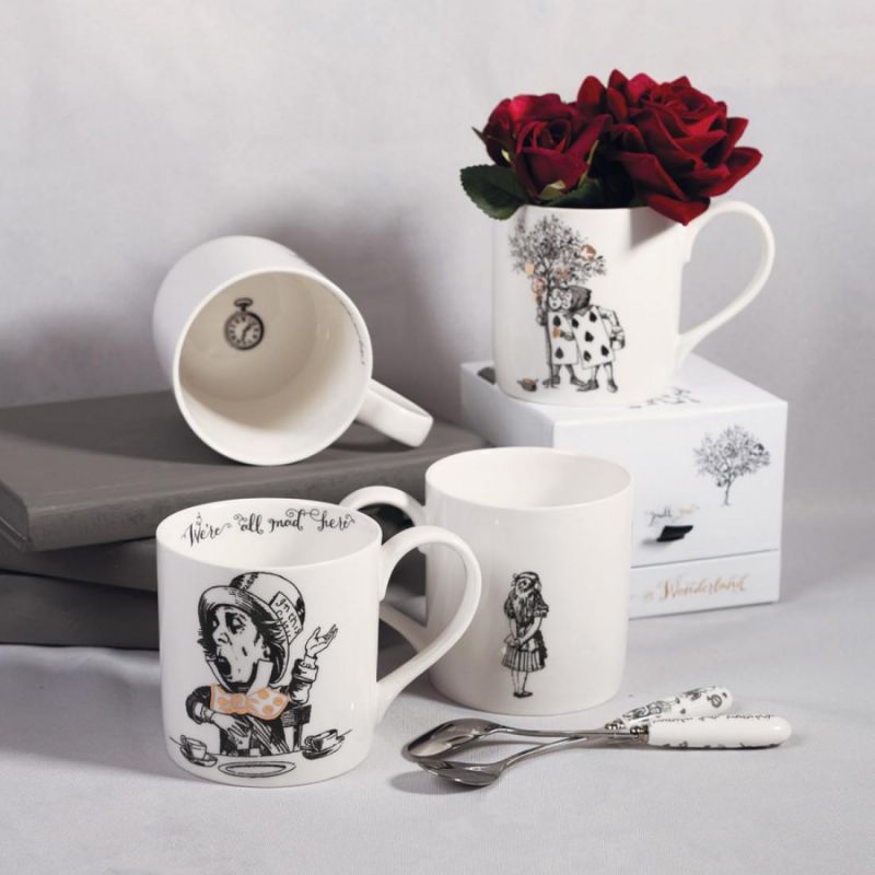 Кружка с Белым кроликом Kitchen Craft Алиса в Стране чудес Victoria and Albert Garden белая BD-3143659 фото 6