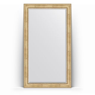 Зеркало напольное с фацетом в багетной раме 117x207 Evoform EXCLUSIVE FLOOR BY 6178 состаренное серебро с орнаментом