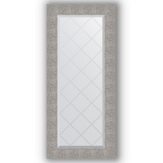 Зеркало с гравировкой в багетной раме 56x126 Evoform EXCLUSIVE-G BY 4066 чеканка серебряная