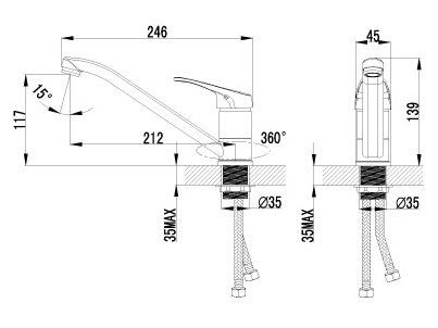 Смеситель Lemark Partner LM6554C