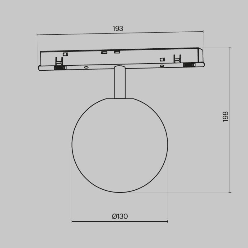 Трековый светильник Maytoni Magnetic track system Luna TR038-2-5W4K