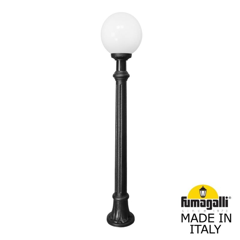 Садовый светильник-столбик Fumagalli GLOBE 250 черный, бежевый G25.163.000.AYF1R