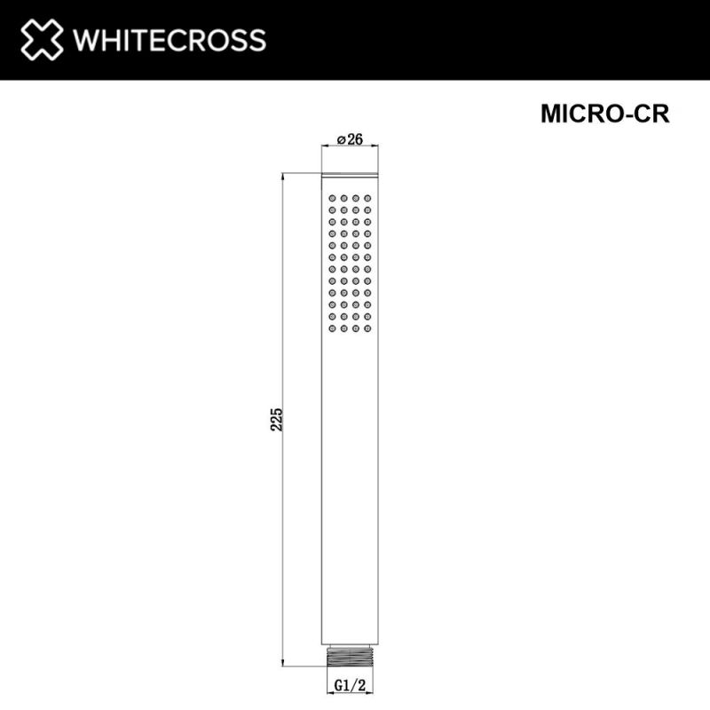 Душевая лейка Whitecross MICRO-CR, хром