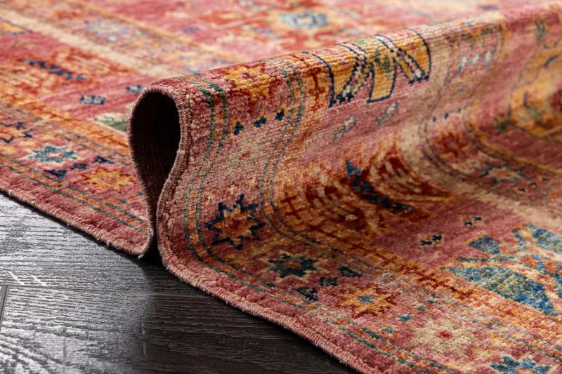 Пакистанский ковер из шерсти Carpet «KAZAK ROYAL» 231673-PUR-PUR 169 x 245 см