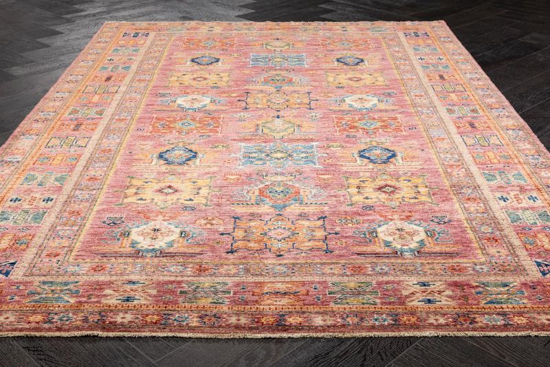 Пакистанский ковер из шерсти Carpet «KAZAK ROYAL» 231673-PUR-PUR 169 x 245 см