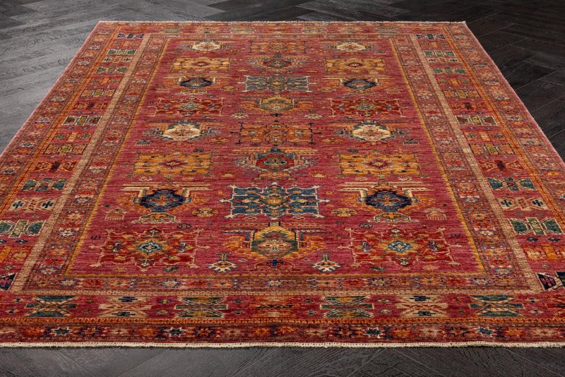 Пакистанский ковер из шерсти Carpet «KAZAK ROYAL» 231673-PUR-PUR 169 x 245 см