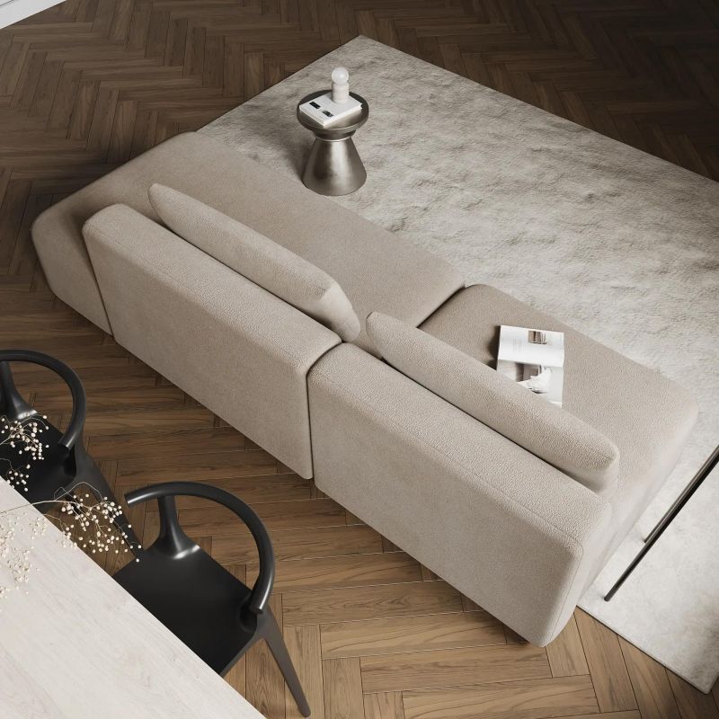 НОВЫЕ ЭМОЦИИ Диван прямой, латте, угол правый D1 furniture BD-3063839 фото 6