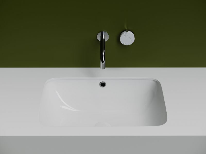 Раковина встраиваемая Ceramica Nova ELEMENT CN7018 54 белая фото 4
