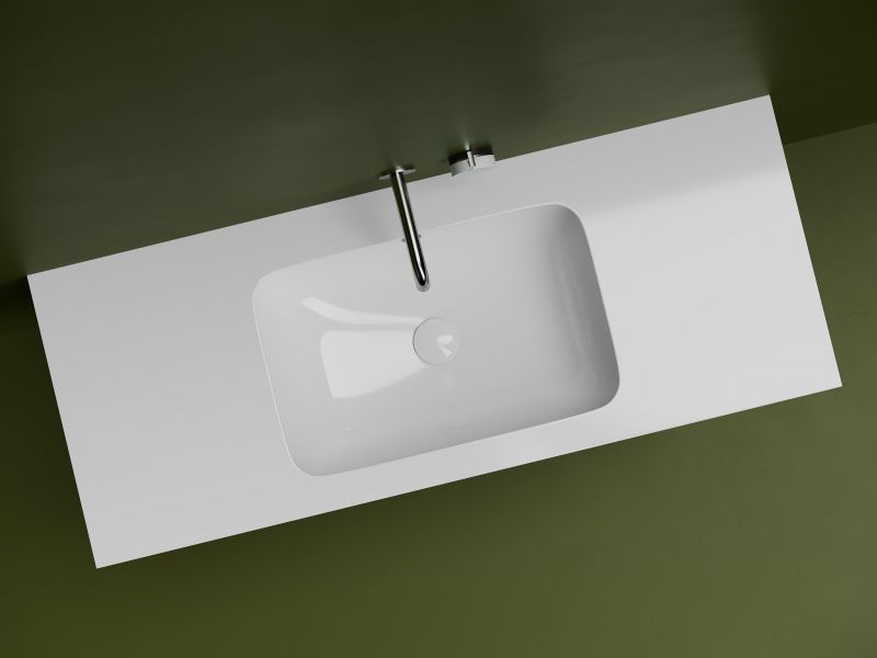 Раковина встраиваемая Ceramica Nova ELEMENT CN7018 54 белая фото 5