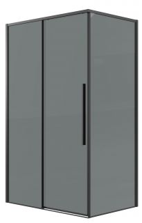 Душевой уголок Grossman Galaxy 120.K33.01.1010.21.10, 100х100 см, профиль черный матовый, стекло тонированное