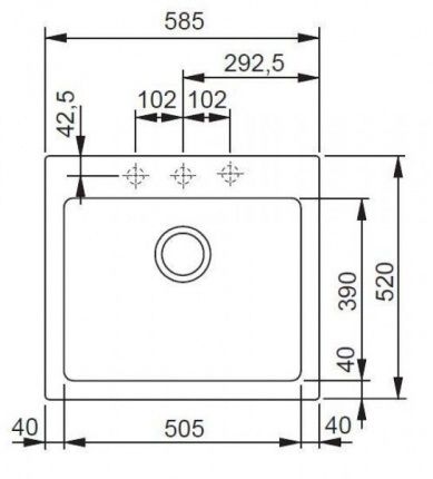 Мойка Franke Maris MRG 114.0313.266 миндаль Fragranite