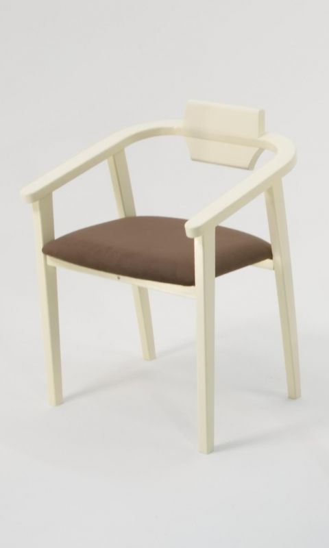 Стул-кресло Челси ПМ слоновая кость коричневый Z011849S04