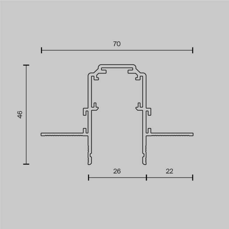 Шинопровод встраиваемый Maytoni Busbar trunkings Exility TRX034-422.12W