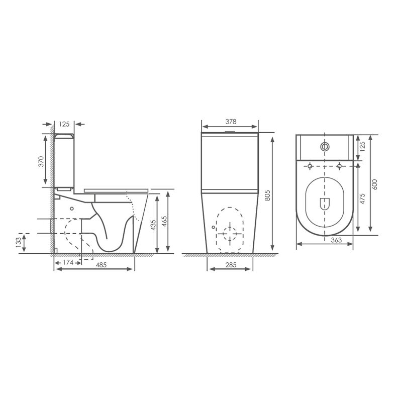 Унитаз-компакт Comforty 00-00016281 с микролифтом