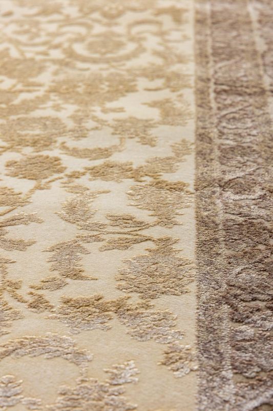 Турецкий ковер из бамбукового шёлка Carpet «UNIQUE SILK» 9070B-KEM-KREM 50 x 80 см фото 7