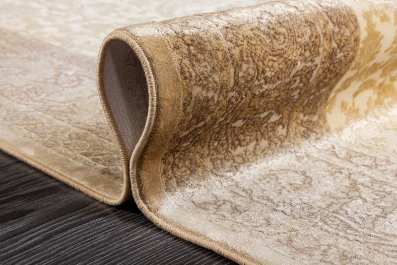 Турецкий ковер из бамбукового шёлка Carpet «UNIQUE SILK» 9070B-KEM-KREM 50 x 80 см фото 9