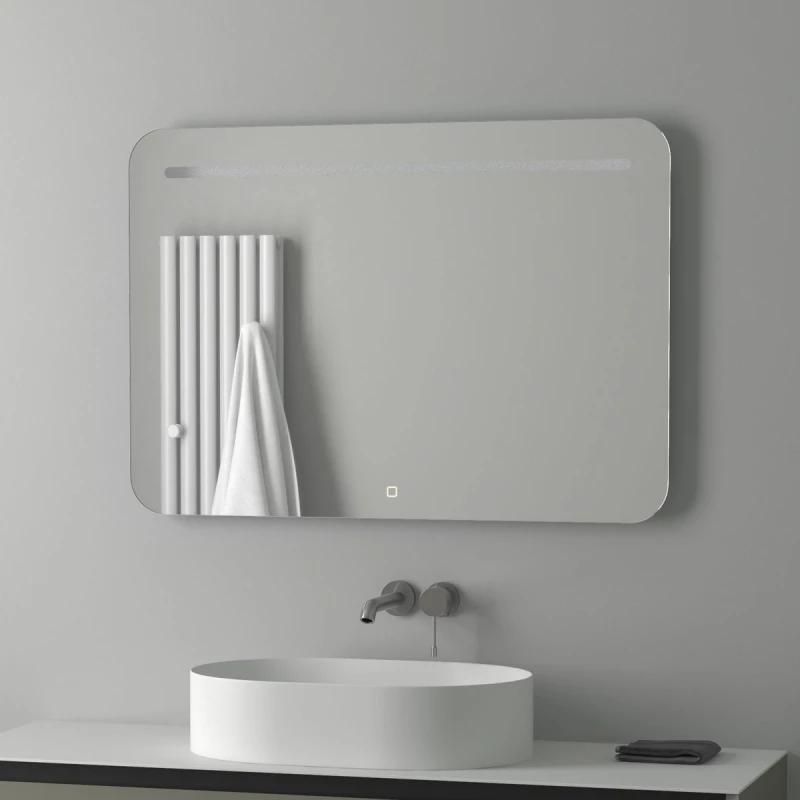 Зеркало для ванной EVOFORM Ledline BY 2447, с LED-светильником и сенсорным выключателем 100х70см фото 3