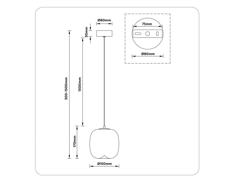 Подвесной светодиодный светильник Ambrella LH IP20 LED 3000К(теплый) 4W LH11091 фото 6
