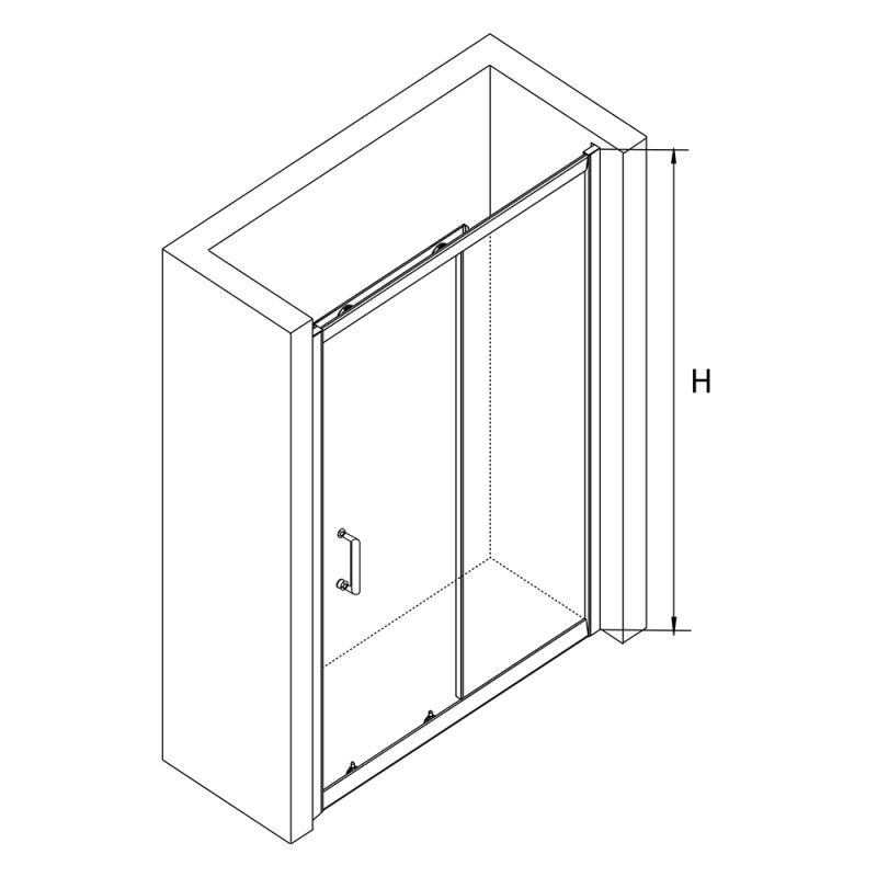 Душевая дверь RGW Passage PA-14G 41081410-16 100 см