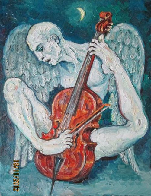 Картина "Лунная виолончель" Ягужинская Анна