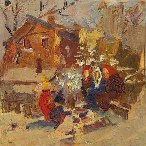 Картина "Весна. Эскиз" Слыщенко Елена фото 1