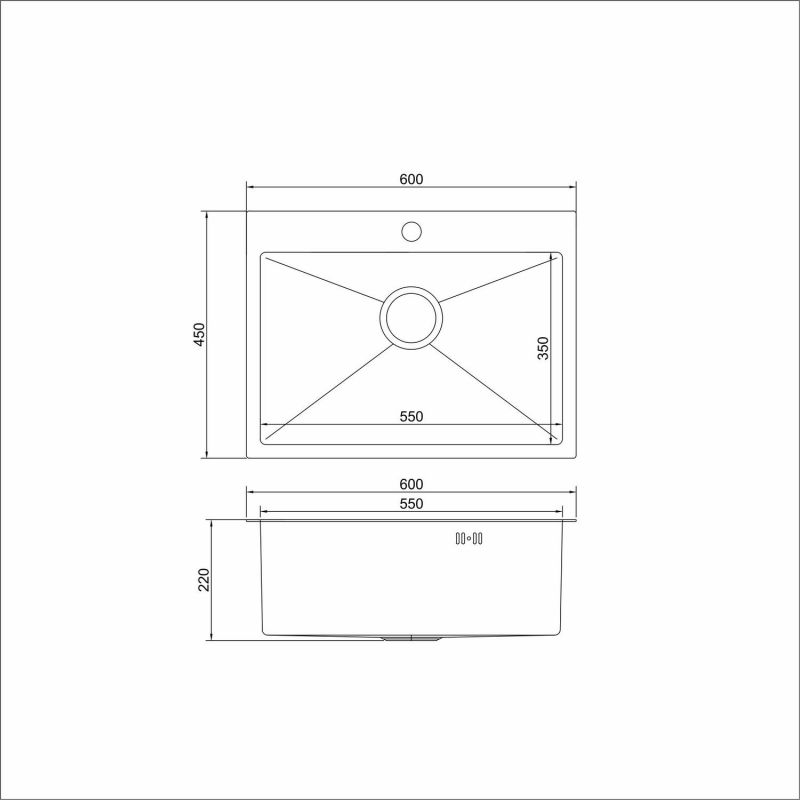 Кухонная мойка Mixline PRO 547236 графит