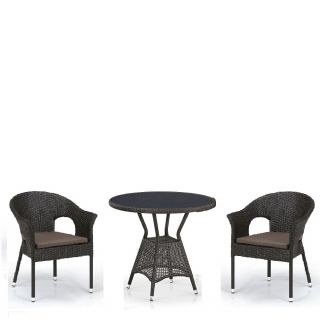 Комплект плетеной мебели Afina T707ANS/Y79-W53 Brown (2+1)