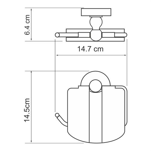 Держатель туалетной бумаги WasserKRAFT Diemel K-2225 фото 3