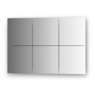 Зеркальная плитка с фацетом - комплект 6 шт 20х20 Evoform REFRACTIVE BY 1503 серебро