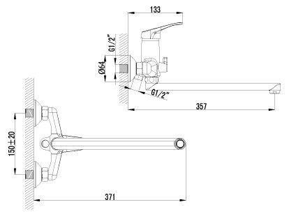 Смеситель Lemark Omega LM3151C