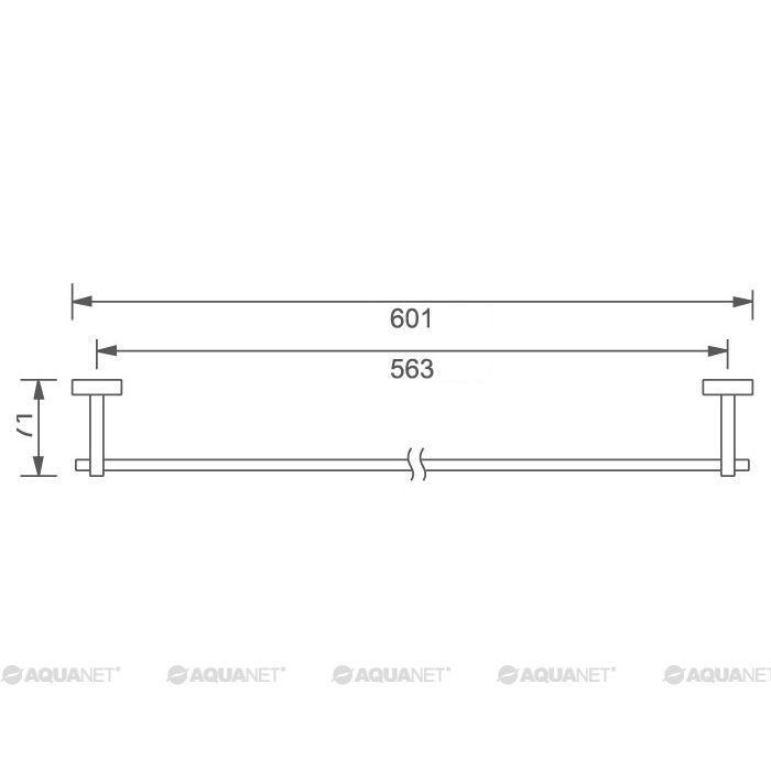 Держатель для полотенец Aquanet 4724 (60 см) 00189293 фото 5