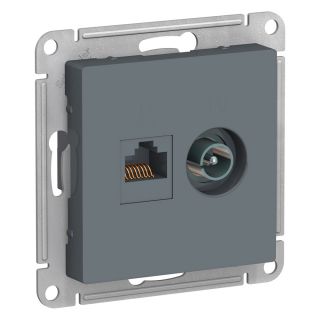 Розетка комбинированная TV, компьютерная Systeme Electric Atlas Design BD-1247484